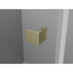 MEXEN/S - Lunar sprchový kút štvrťkruh krídlový pravá 90 x 80, transparent, zlato kartáčovaná 833-090P-080L-55-00