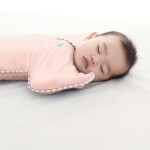 Love To Dream Swaddle UP Lite-Zavinovačka, veľkosťXS, light pink, FÁZA 1, 0-1m, 2,2-3,8kg