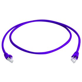 Telegärtner 100008685 RJ45 sieťové káble, prepojovacie káble CAT 6A S/FTP 5.00 m purpurová samozhášavý, s ochranou, párové tienenie, dvojžilový tienený, bez; 100008685