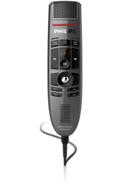 Philips LFH3500 SpeechMike Premium / Diktovací mikrofón / USB / Vstavaný reproduktor / Metalická (LFH3500/00)