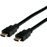 Value HDMI prepojovací kábel Zástrčka HDMI-A, Zástrčka HDMI-A 3.00 m čierna 11.99.5693 4K UHD, dvojžilový tienený HDMI kábel; 11.99.5693