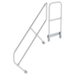 MUNK Günzburger Steigtechnik 600505 Munk Druhé madlo na schody s plošinou 45° 5 schodov 1 ks; 600505