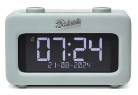Roberts Radio Revival Rest Duck Egg Blue / Rádiobudík / DAB+ a FM / USB-A / BT / LCD Displej / 3.5mm (REV-RESTDEE)