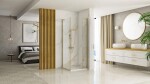 REA/S - Sprchová kabína Hugo 90x90 Gold Brush Dvere: 90 Stena: 90 KPL-K8413