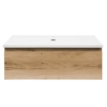 Kúpeľňová skrinka s umývadlom SAT B-WAY 99x30x45 cm dub mat BWAY100OAKU1 BWAY100OAKU1