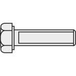 TOOLCRAFT 222531 šesťhranná skrutka M2 10 mm vonkajší šesťhran DIN 933 mosaz poniklované 10 ks; 222531