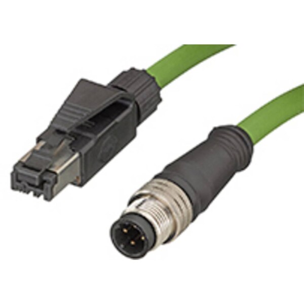 Molex upravený zástrčkový konektor pre senzory - aktory, 1201080203, piny: 4, 2.0 m, 1 ks; 1201080203