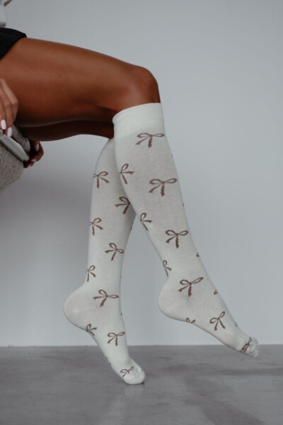 Dámske podkolienky s motýlikmi 0248.016 Hnědá 37-41