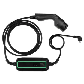 Green Cell Mobilná nabíjačka EV Schuko-Typ 2 čierna / Nabíjačka / 3,6 kW / 6,5 m / IP66 / LCD displej (EV16)