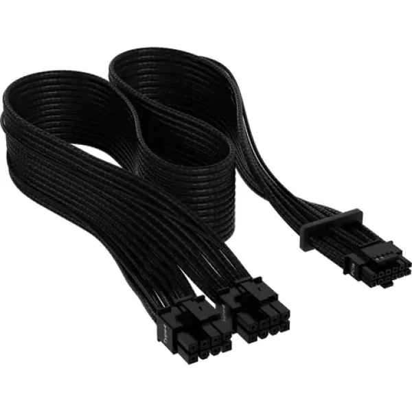 Corsair Premium Sleeved PCIe 5.0 12VHPWR PSU adapter Cable čierna / 50 cm (CP-8920331)