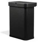 Simplehuman SENSOR čierna oceľ / Odpadkový kôš / Bezdotykový / Hlasové a pohybové ovládanie / 58 l
