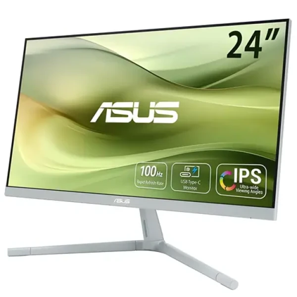 23.8" Asus VU249CFE-G zelená / Monitor / IPS / 1920 x 1080 / 100 Hz / USB-C / Adaptive-Sync / VESA (90LM09JQ-B01K70)