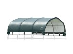 Plachtový prístrešok pre kone – ShelterLogic 3,7 × 3,7 m zelený