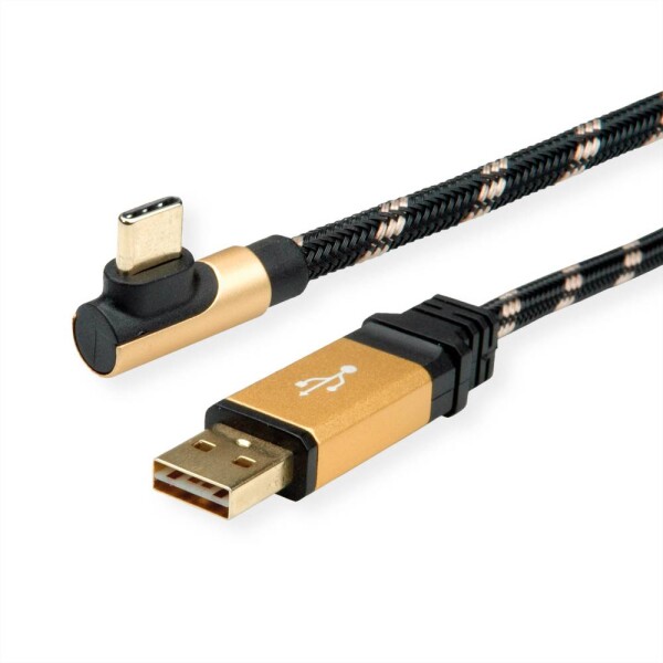 Roline USB kábel USB 2.0 USB-A zástrčka, USB-C ® zástrčka 0.80 m viacfarebná tienený 11.02.9060; 11.02.9060