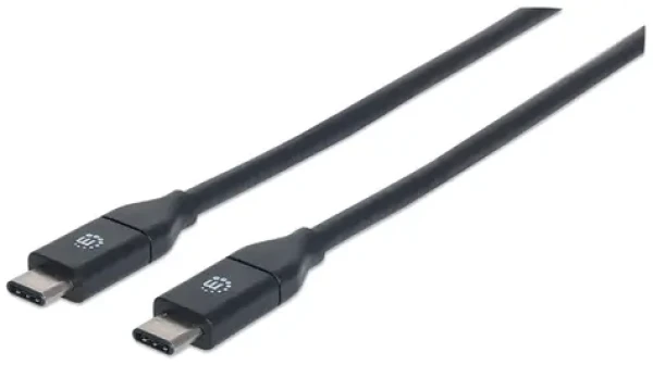 Manhattan USB-C čierna / Kábel / 1 m / USB 3.2 Gen 2 (10 Gbit/s) / 3 A (353526)
