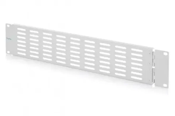 Digitus 19" sivá / Krycí panel 2U / výklopný / oceľový plech (DN-97694)