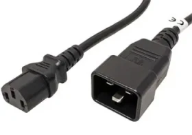 PremiumCord sieťový prepojovací kábel 230V - IEC 320 C13 - IEC 320 C20 - 2m čierna / 230V / 10A (kpsb2)