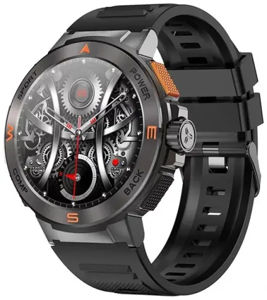 BlitzWolf BW-AT5 čierna / Chytré hodinky / 1.43 "/ BT 5.3 / IP67 / Android iOS (BW-AT5 Black)