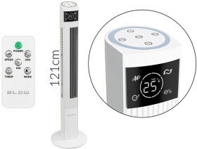 Powermat ventilátor kolumnowy XXL 125cm 90W Biely
