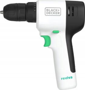 Black+Decker BLACK+DECKER reviva cordless drill/driver, 12 volts (white/black, integrated Li-ion battery 1.5 Ah)