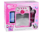 Mamido Hudobný ružový Boombox pre deti s mikrofónom