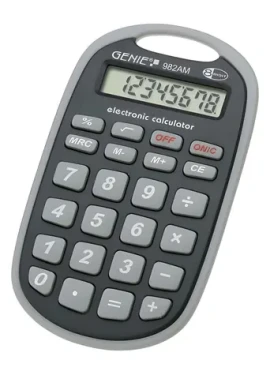 Genie 982 AM čierna / Kalkulačka / Vreckové / 8miestna / batériové napájanie (10227)