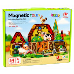 Mamido Magnetická stavebnica farma so zvieratkami 54 dielikov