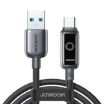 Joyroom S-A55 StarFlight Nabíjací kábel USB-A (M) - USB-C (M) 66W 1.2m čierna (6956116771089)