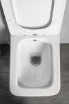 SAPHO - PORTO CLEANWASH závesná WC misa Rimless, integrovaná batéria a bidetová spŕška 36x52cm, biela PZ102RX