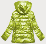 Lesklá prošívaná dámská bunda v barvě model 15271310 - 6&8 Fashion Barva: odcienie zieleni, Velikost: S (36)