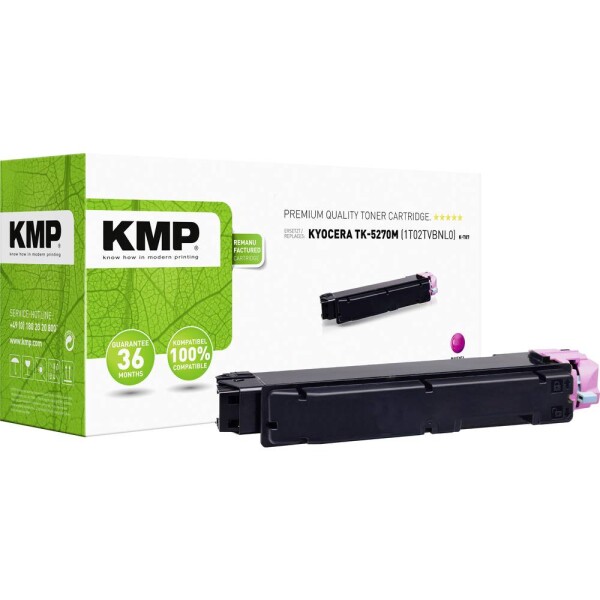 KMP K-T87 toner náhradný Kyocera 1T02TVBNL0, TK-5270M purpurová 6000 Seiten kompatibilná náplň do tlačiarne; 2923,0006