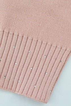 DÁMSKA ČIAPKA S MODALOVÝMI FLITRAMI CZ103 pudrově růžová 54-58