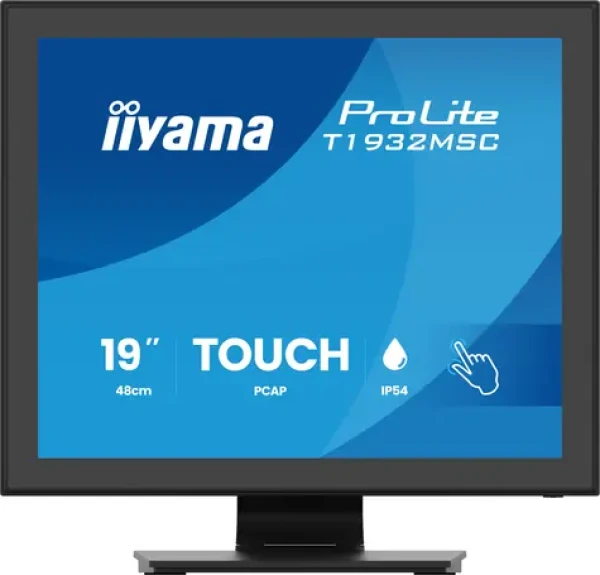 19" IIYAMA T1932MSC-B2S čierna / Monitor / dotykový / IPS / SXGA / 5:4 / HDMI + DP + VGA (T1932MSC-B2S)