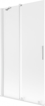 MEXEN/S - Velar dvojkrídlová posuvná vaňová zástena 100 x 150, dekor, biela 896-100-000-31-20
