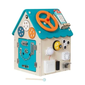 2Kids Toys Activity board Domček tyrkysová