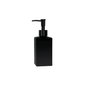 Spirella QUADRO-MATT dávkovač mydla matne čierny / keramika / 300 ml (7610583204820)