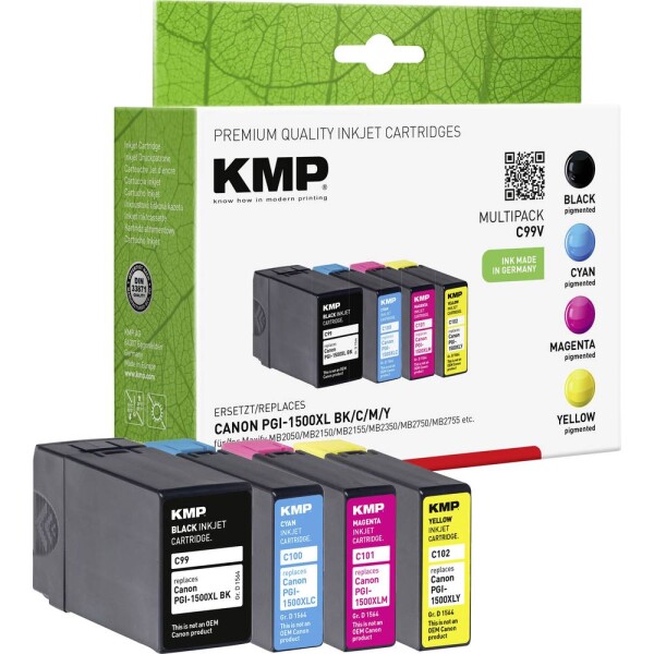 KMP Patrone Canon PGI1500XLY comp. Multipack C99V - 1564,0050