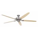 CasaFan CLASSIC ROYAL 180 BN Ahorn/Buche stropný ventilátor, 61 W, (Ø x v) 180 cm x 275 mm, chróm (kartáčovaný), 518014; 518014