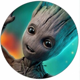 Jedlý papier Groot a farebné pozadie 19,5 cm - Pictu Hap - Pictu Hap