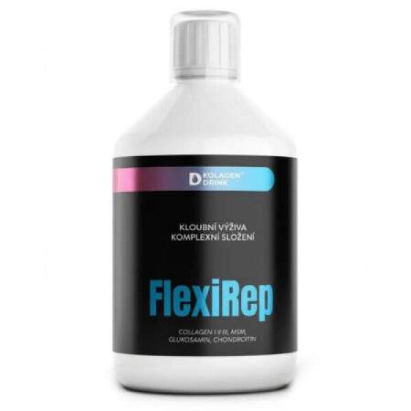 KolagenDrink FlexiRep kĺbová výživa typy kolagénu I II III kĺby väzivá šľachy kosti 500 ml