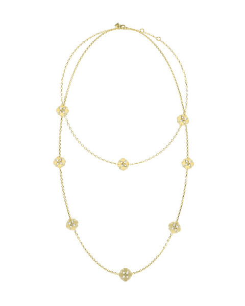Guess Luxusný pozlátený dvojitý náhrdelník Wild Flower JUBN05500JWYGT/U