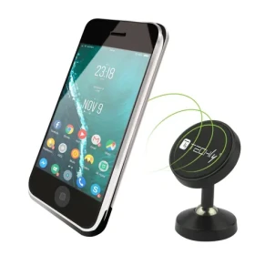 Techly I- SMART-UNI7 čierna / Magnetický držiak do auta / Pre smartphone / ABS, kov (I-SMART-UNI7)