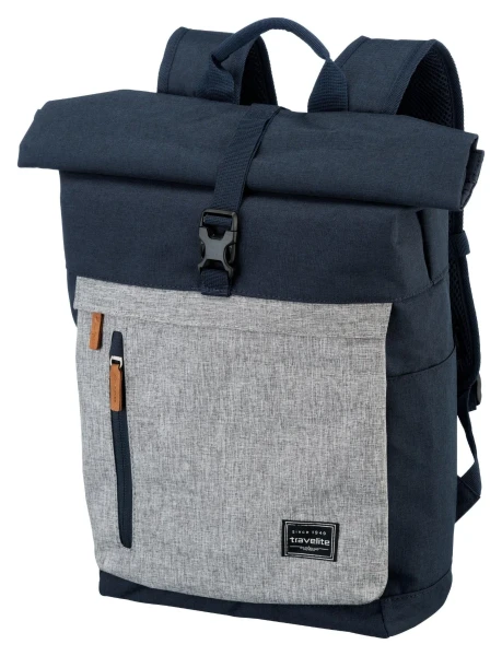 Batoh Travelite Basics Roll-up Navy/Grey 35 L TRAVELITE-96310-20