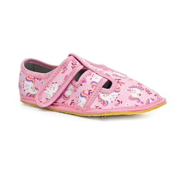 KTR unicorn růžové barefoot bačkory 23 EUR