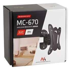 Maclean MC-670 / Nástenný držiak pre TV / 13-27" / VESA 100x100 / nosnosť 20 kg (MC-670)