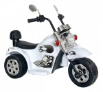 Mamido Detská elektrická motorka Hot Chopper biela