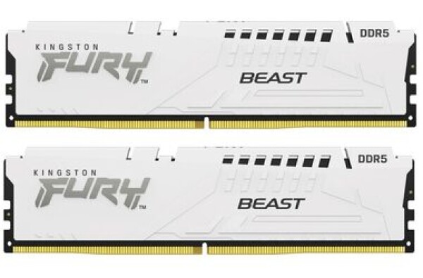 Kingston Fury Beast White 32GB (2x16GB) DDR5 5600MHz EXPO/CL36/DIMM/On-Die ECC/EXPO/XMP/1.25V (KF556C36BWEK2-32)