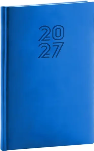 NOTIQUE Aprint 2027 modrá / Týždenný diár / 15 x 21 cm