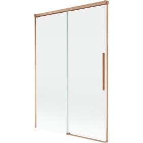 MEXEN/S - Rox vaňová zástena 2-krídlová posuvná 120 x 150, transparent, meď kartáčovaná 8C9-120-001-65-00