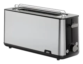 Braun PurShine HT 1610 BK čierna / Hriankovač / 1030 W / 2 hrianky / 8 úrovní opekania / nadstavec na ohrev pečiva (0X23010043)